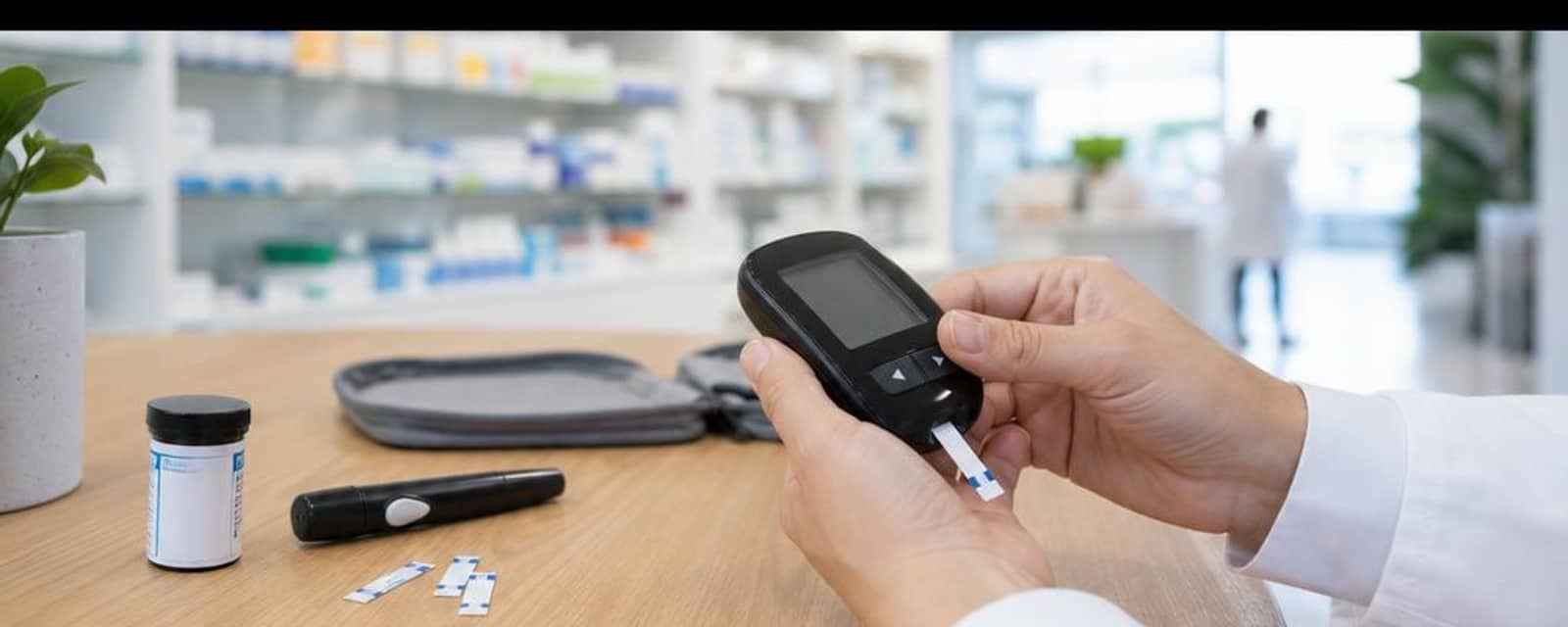 Blood glucose meter and diabetes care supplies